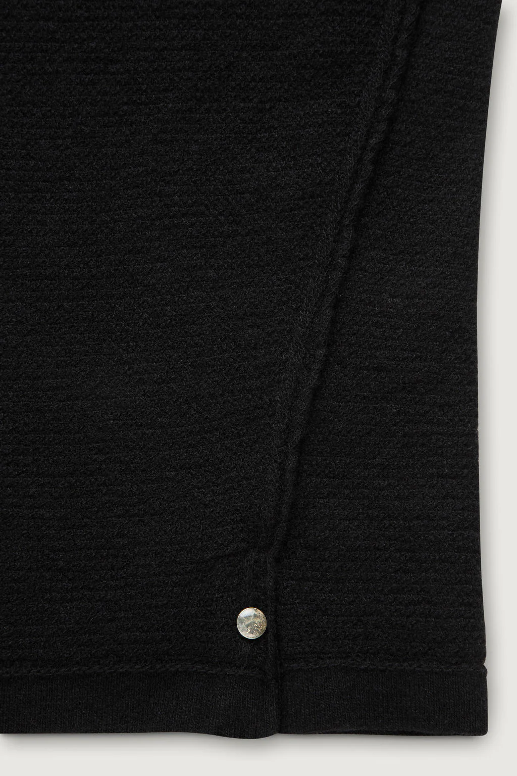 Black Signature Knit Cashmere T-Shirt - Image 3