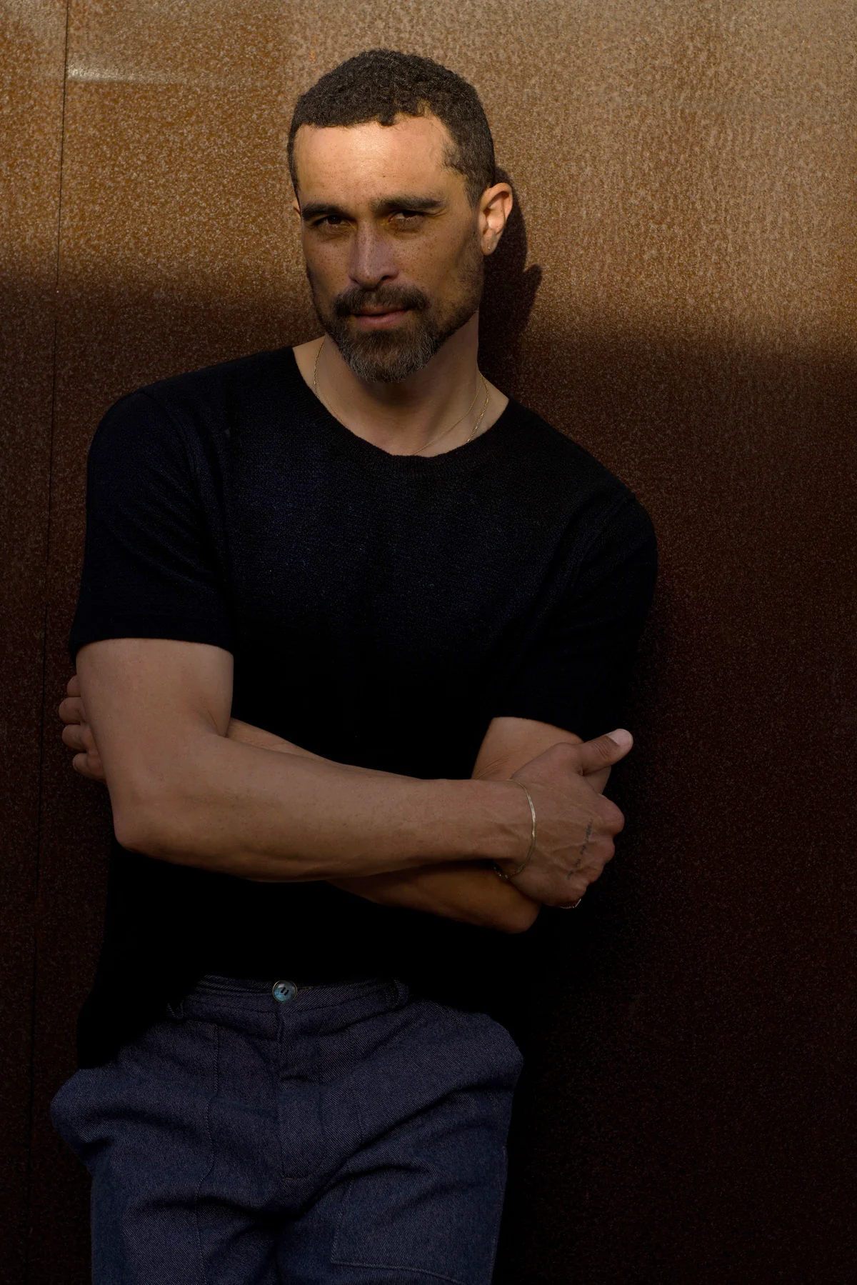 Black Signature Knit Cashmere T-Shirt - Image 5