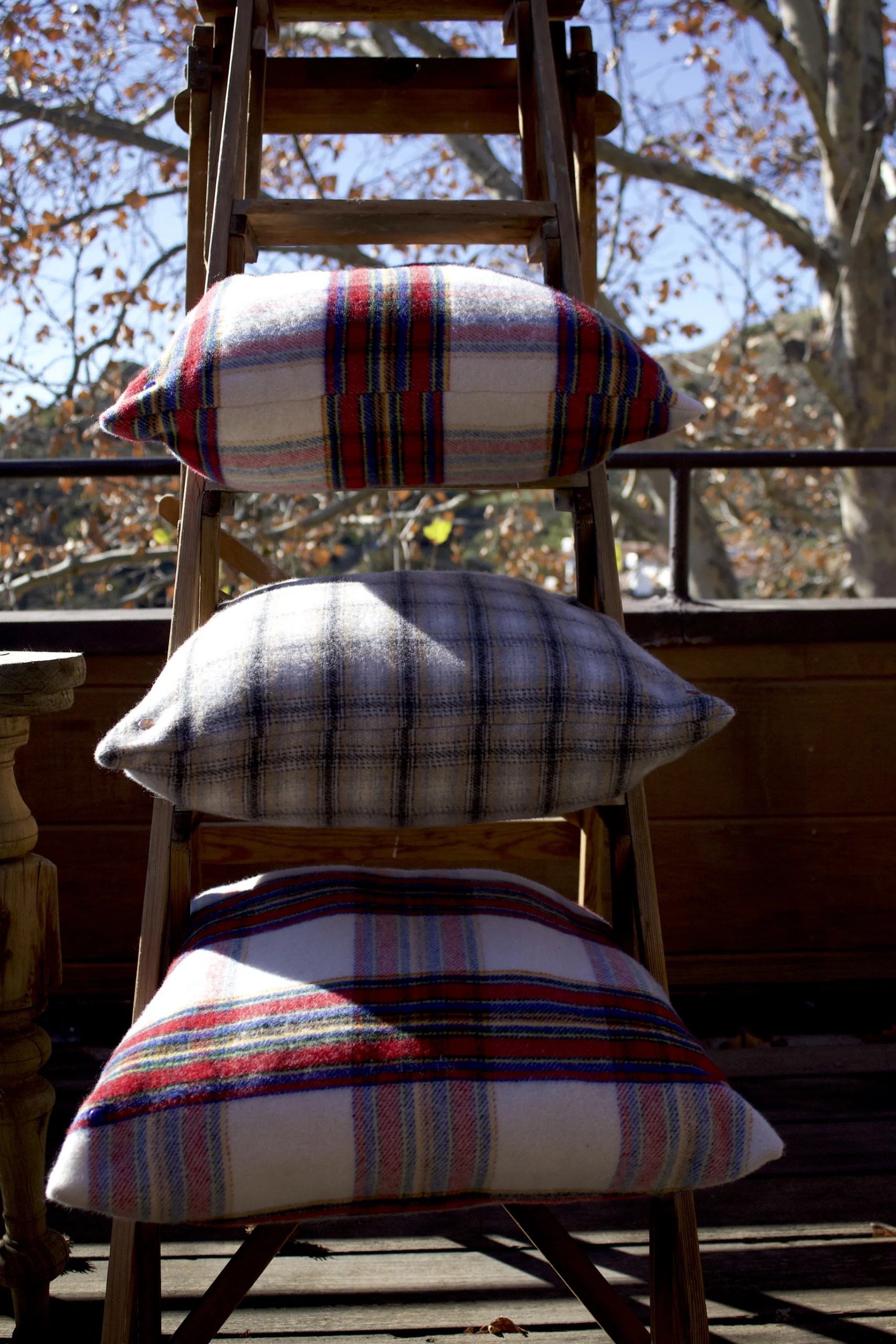 Bright Grampy Tartan Cashmere Pillow - Image 4