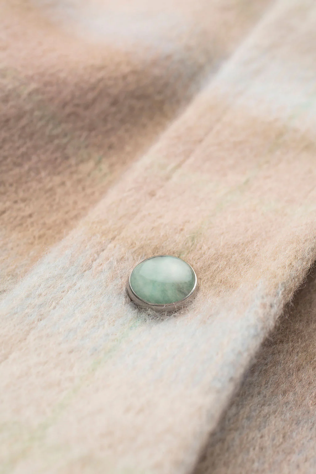 Champagne Tartan Cashmere Shirt - Image 4