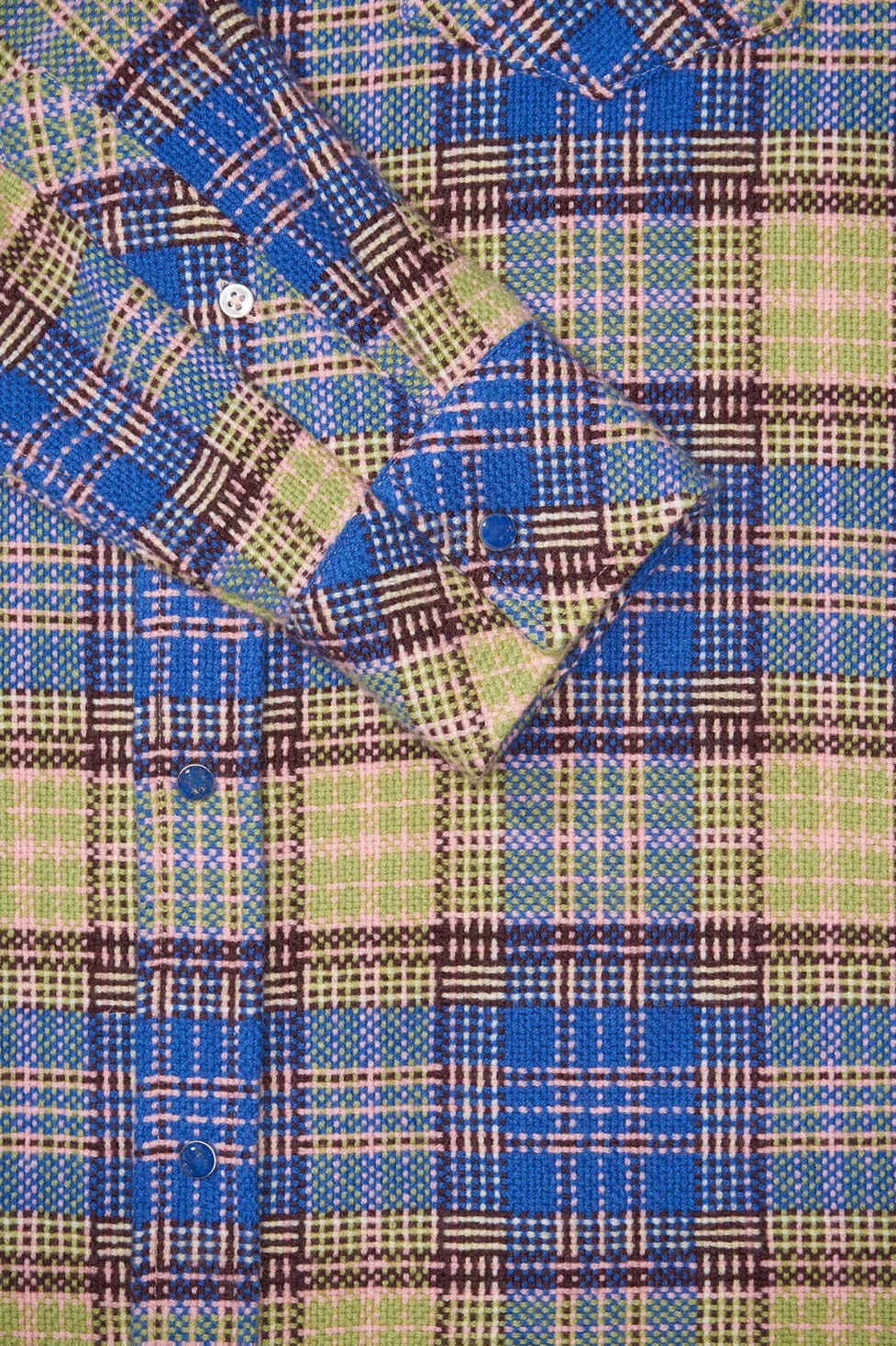 Dune Tartan Cashmere Shirt - Image 3