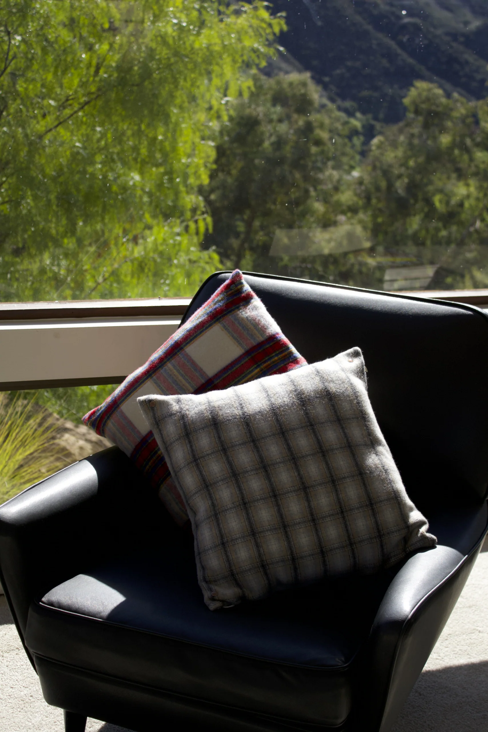 Elegant Neutral Tartan Pillow - Image 5