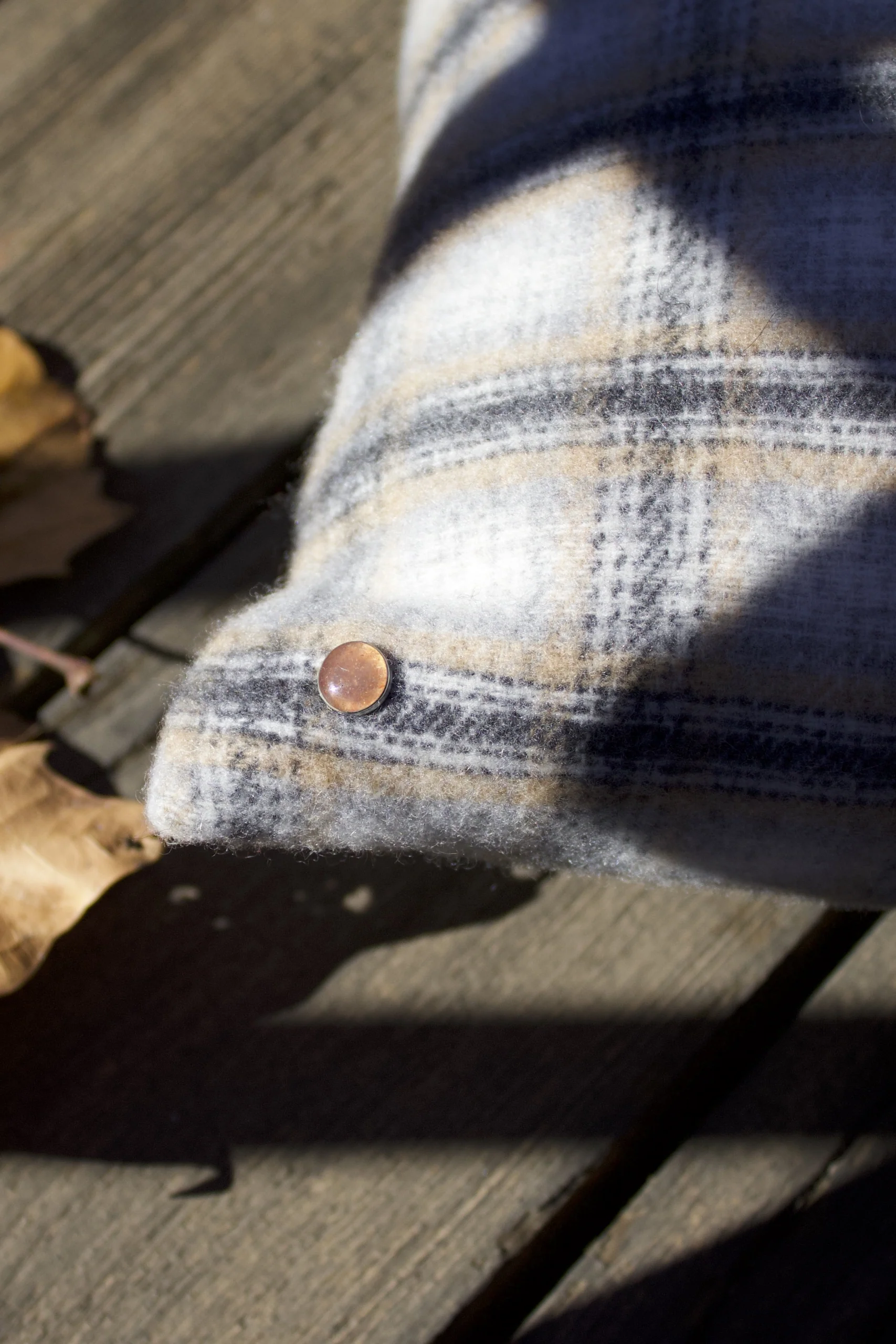 Elegant Neutral Tartan Pillow - Image 6