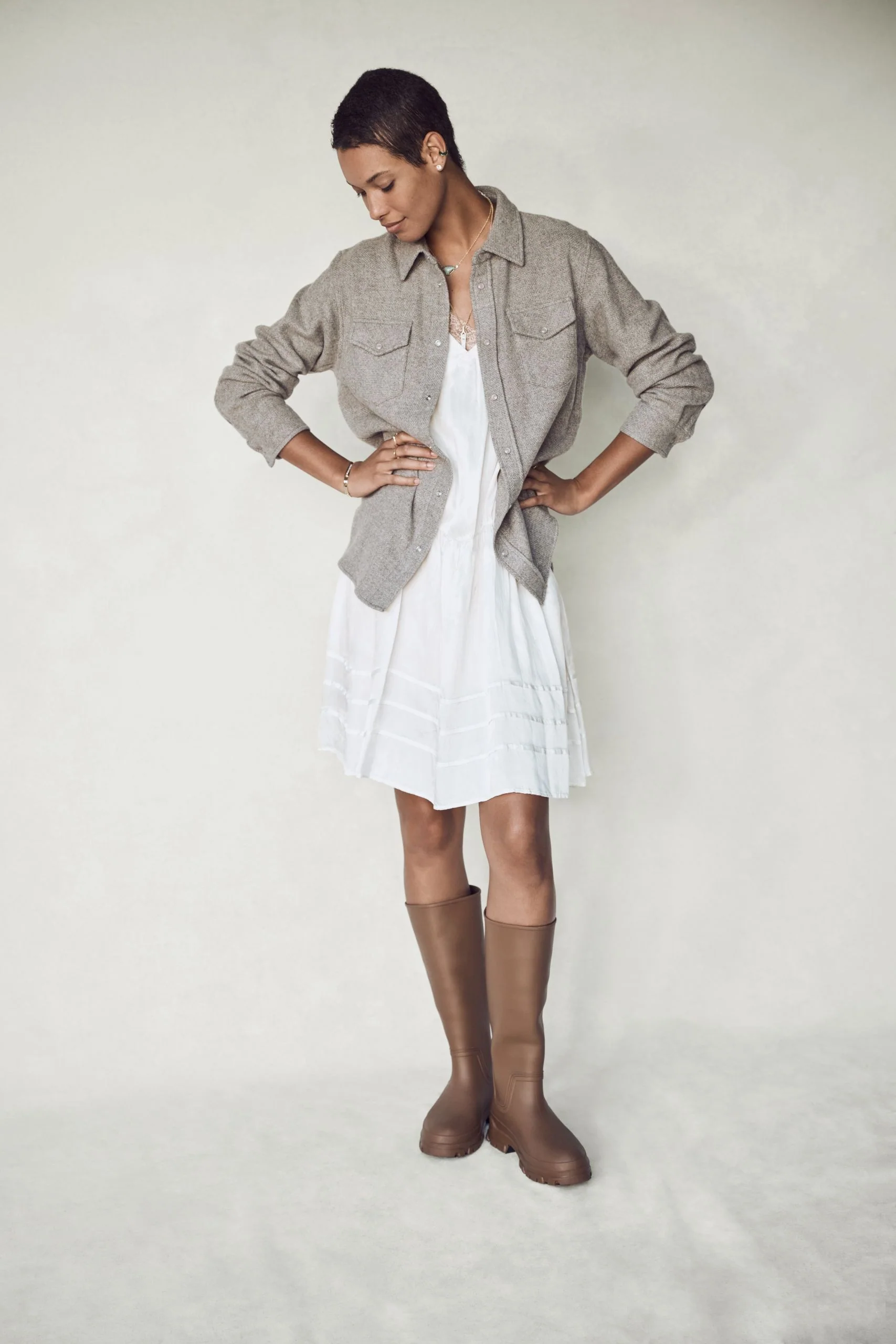 Grey Cashmere Shirt - Image 6