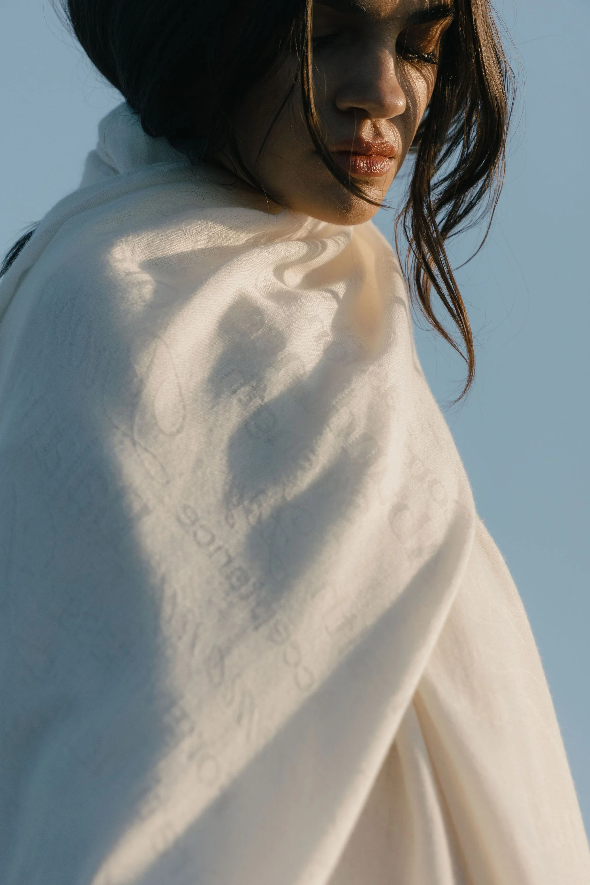 Ivory Affirmations Cashmere Scarf - Image 3