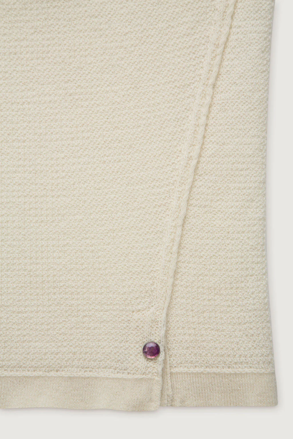 Ivory Signature Knit Cashmere T-Shirt - Image 3