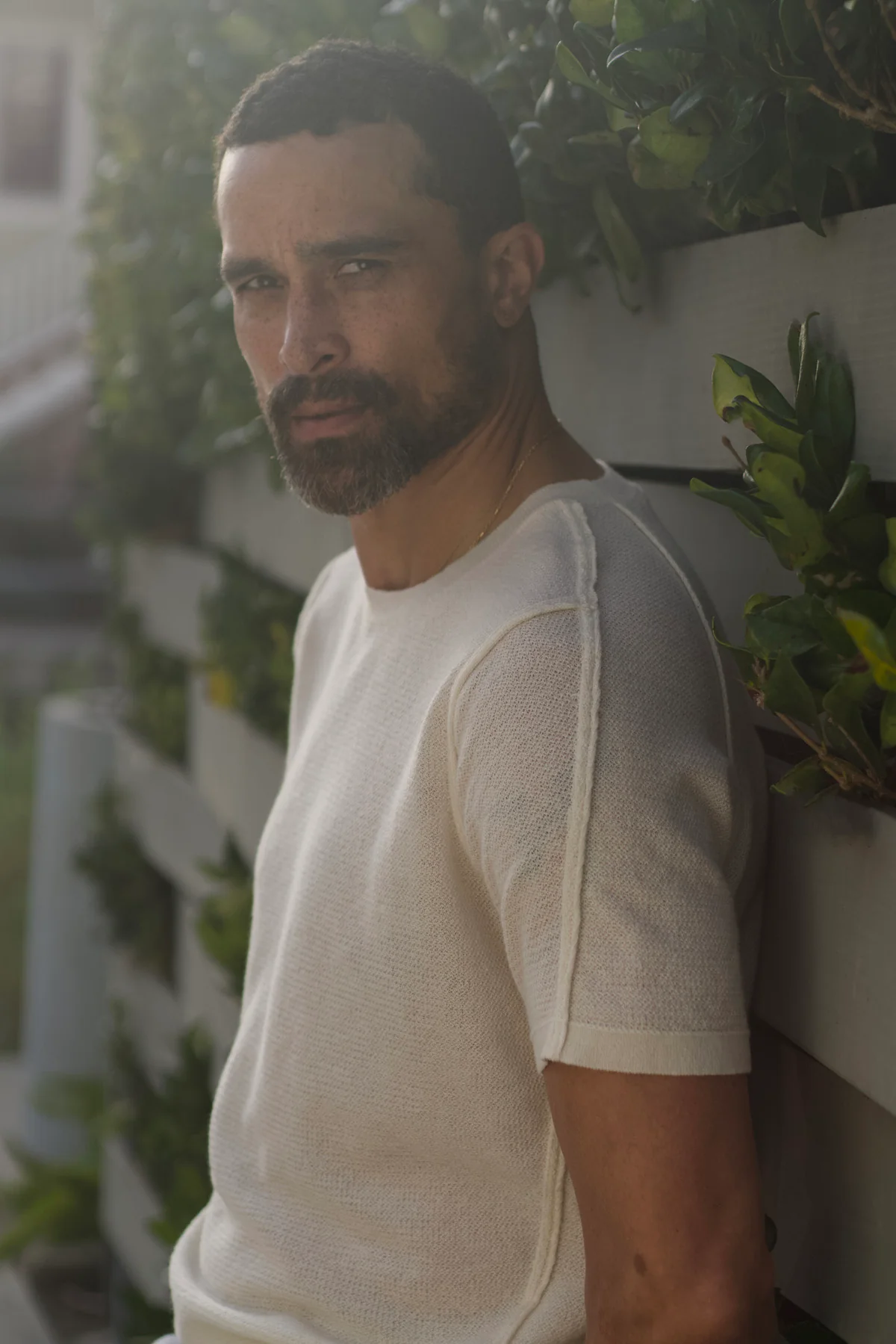 Ivory Signature Knit Cashmere T-Shirt - Image 6