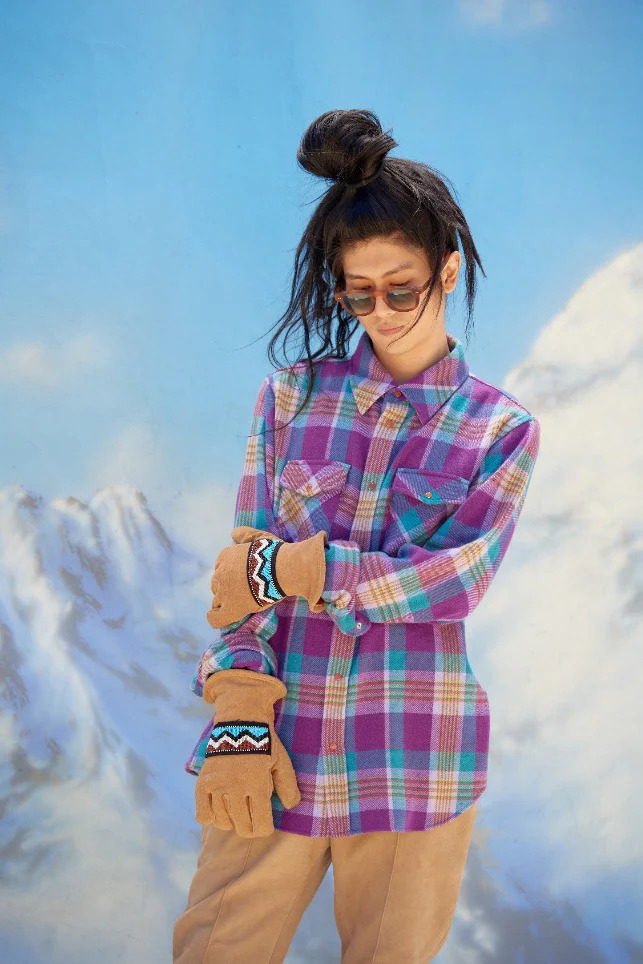 Jean's Glade Tartan Cashmere Shirt - Image 4