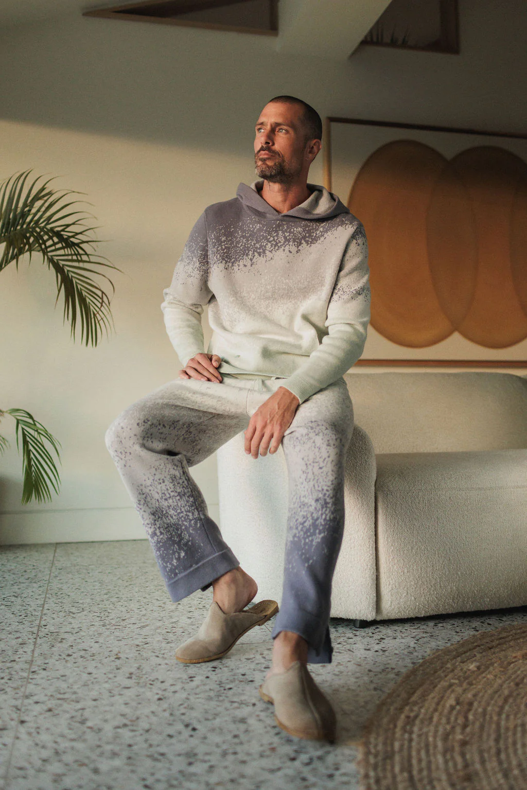 Ocean Knit Ombre Cashmere Pant - Image 5