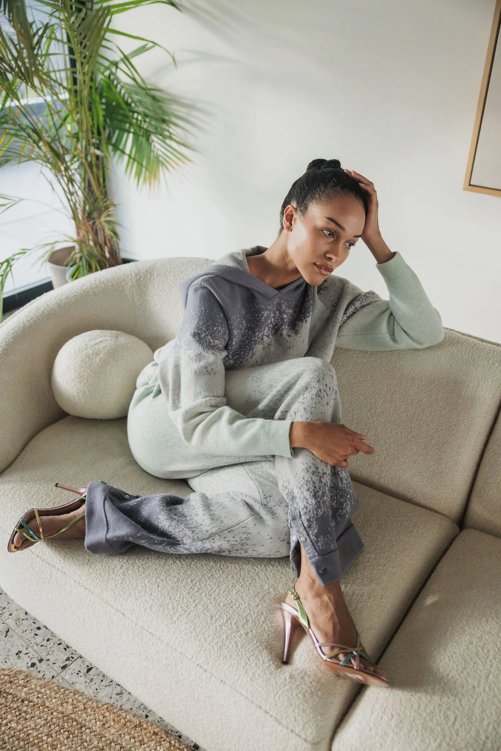 Ocean Knit Ombre Cashmere Pant - Image 6