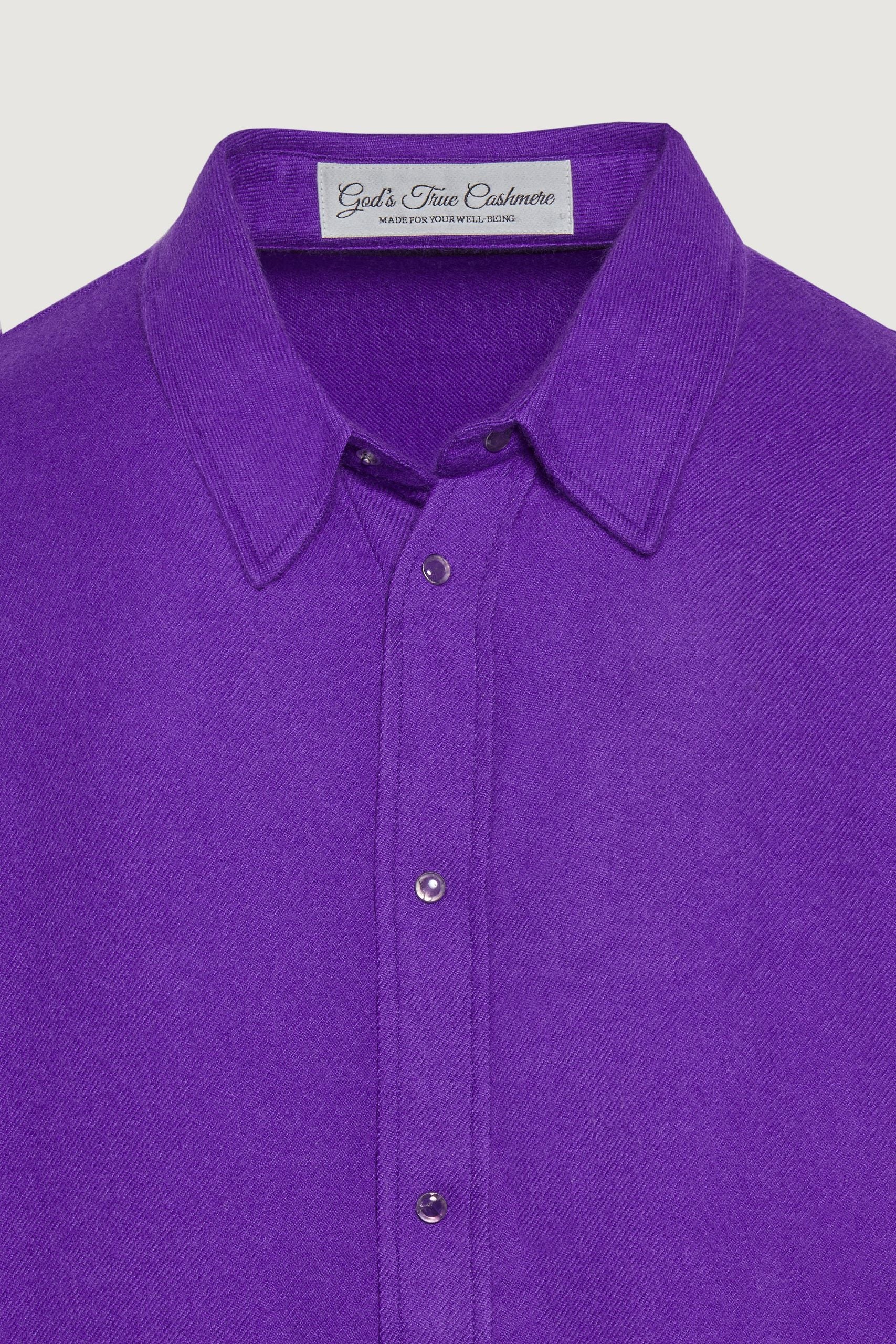 Purple Cashmere Shirt - Image 3