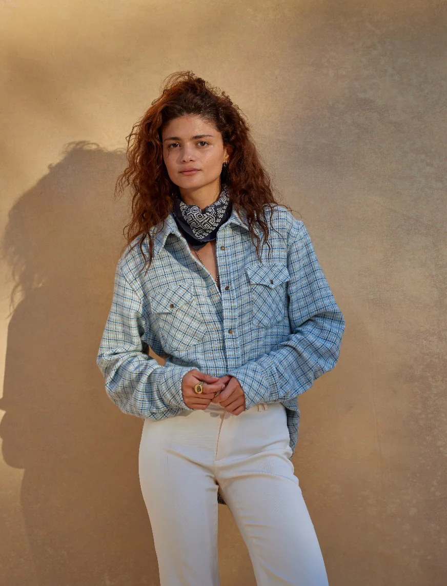 River Tartan Cashmere Shirt - Image 5