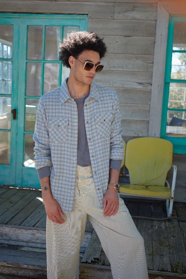 River Tartan Cashmere Shirt - Image 6