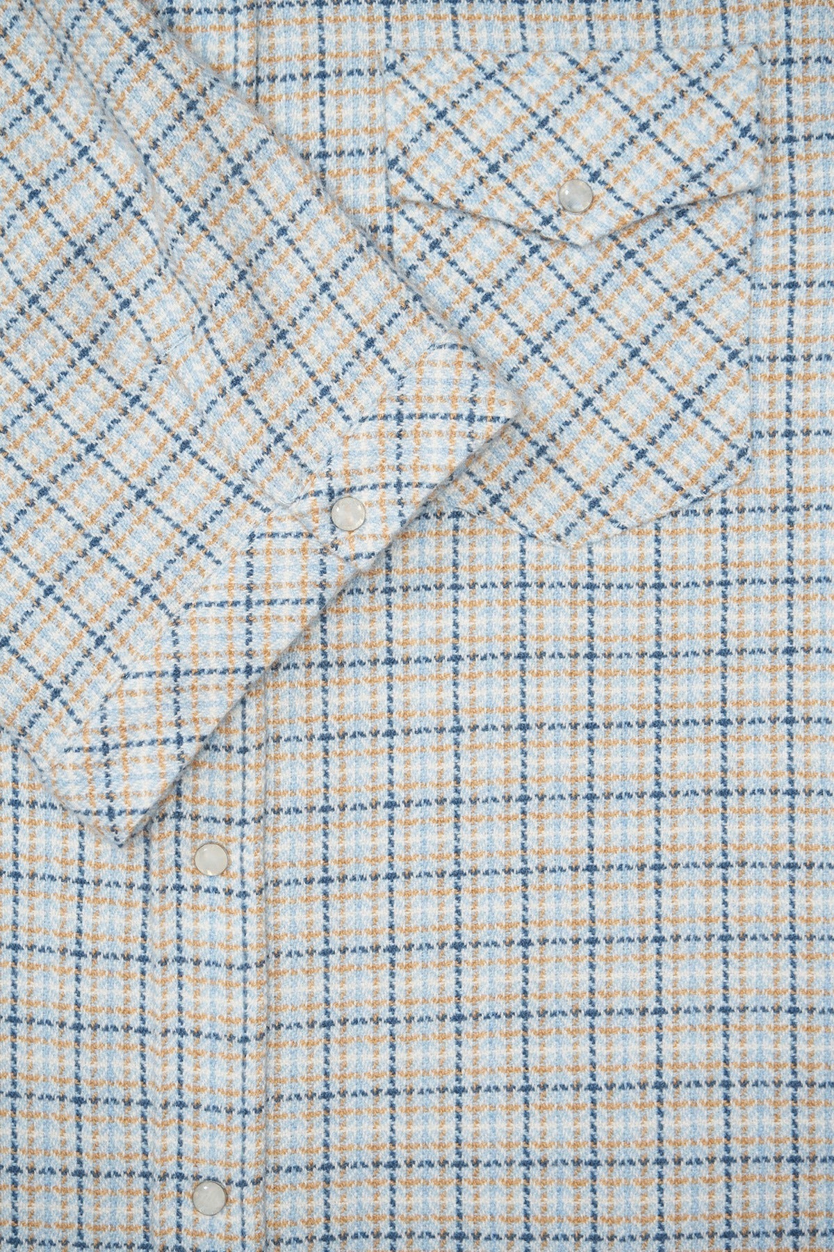 River Tartan Short Sleeve Cashmere Shirt - Image 3