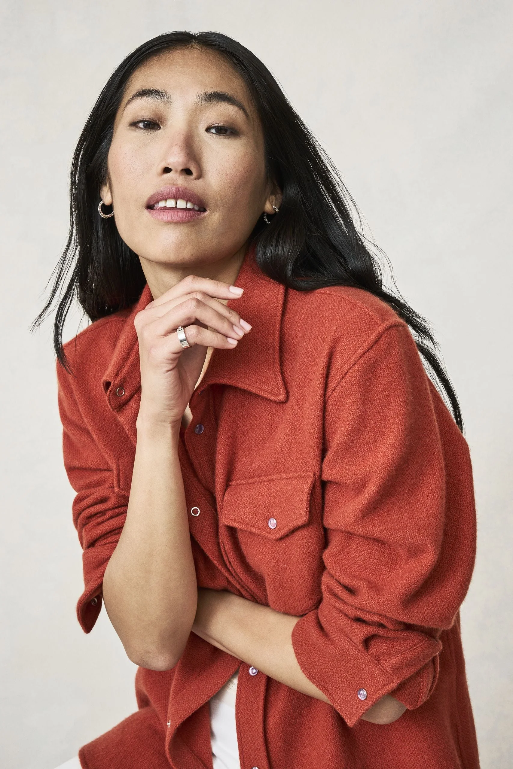 Rust Cashmere Shirt - Image 5