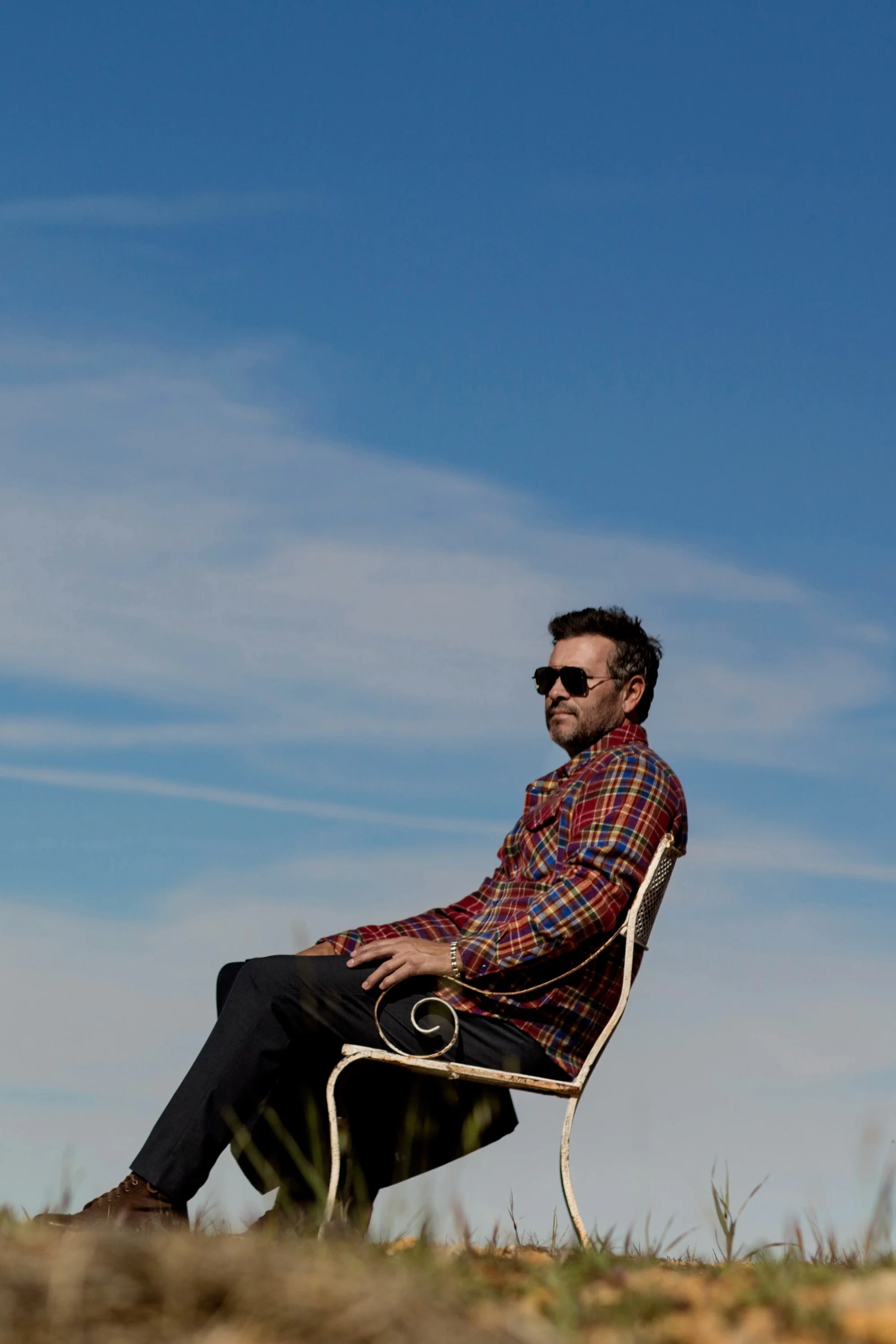 Rust Tartan Cashmere Shirt - Image 7