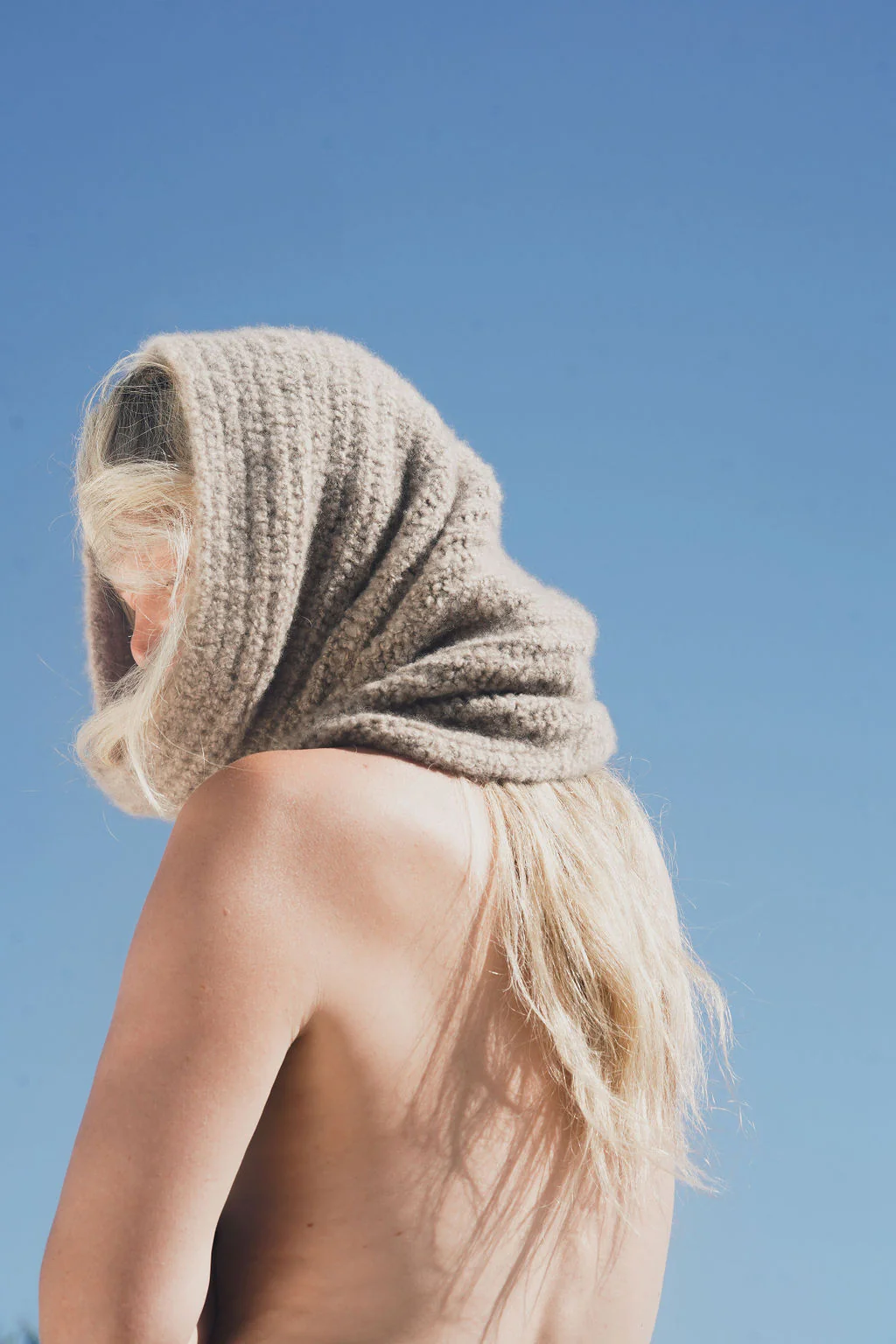 Taupe Cloud Cashmere Scarf - Image 4