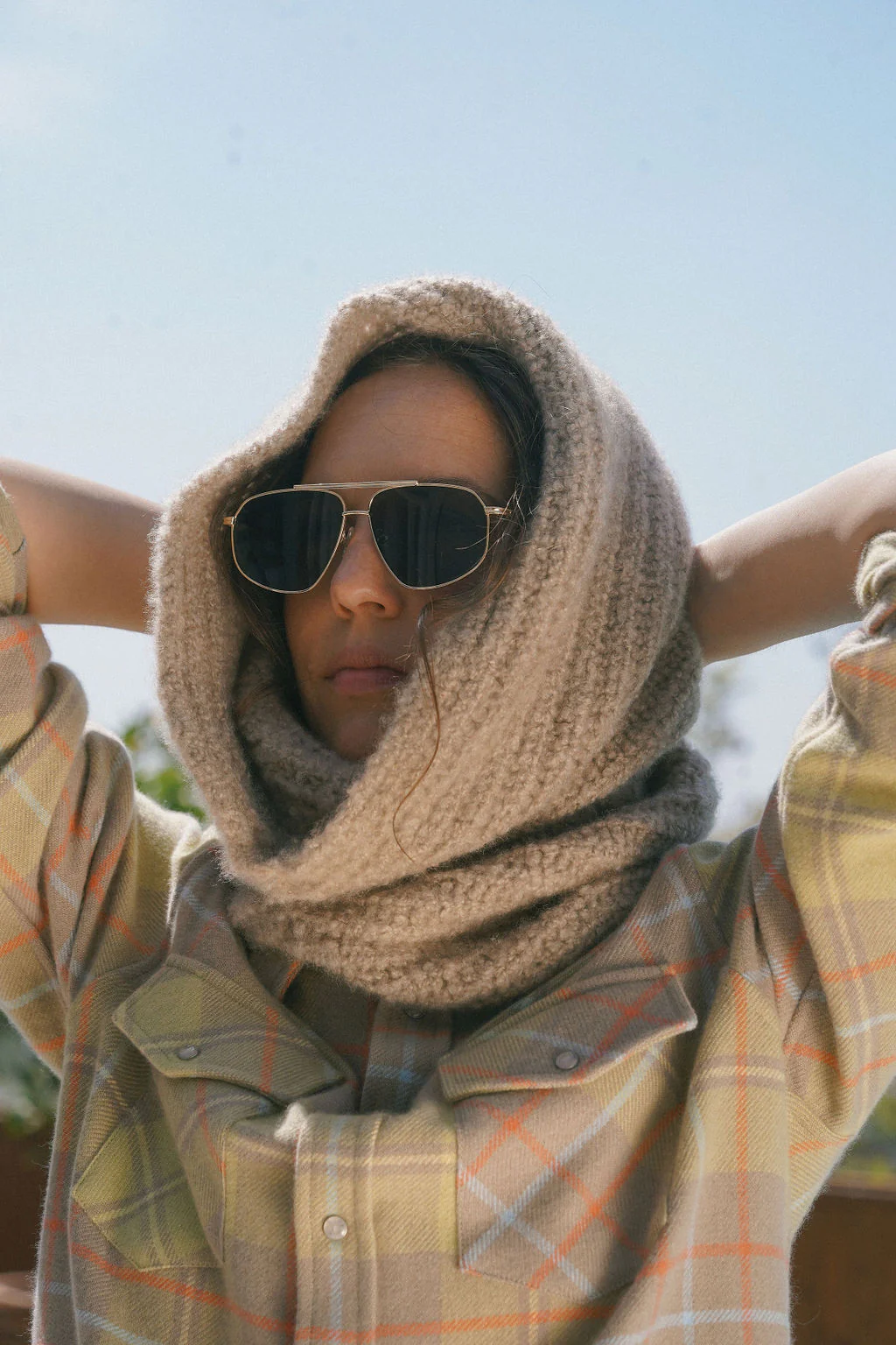 Taupe Cloud Cashmere Scarf - Image 5